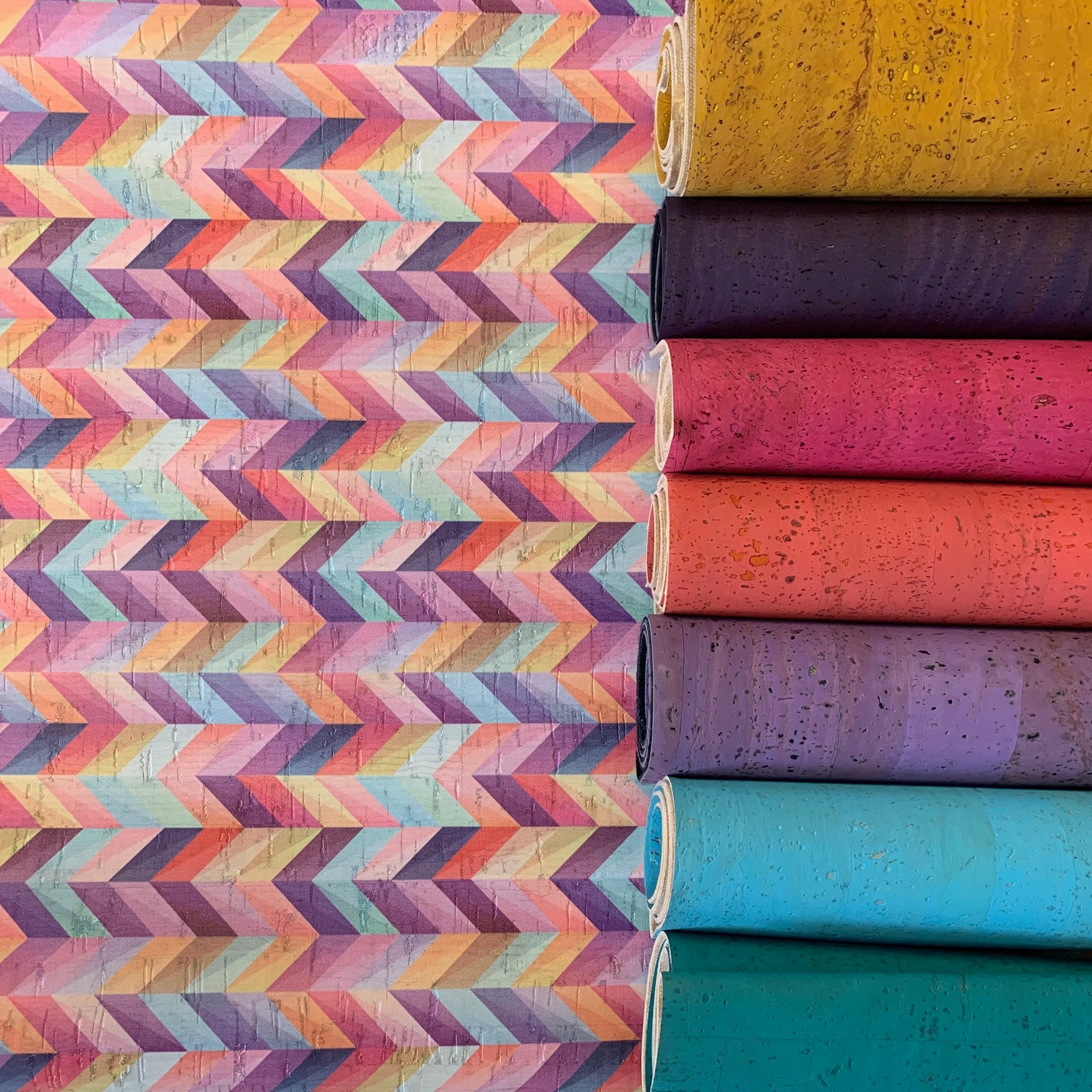 A4/A5 Multicolor Natural Color Retro Faux Leather Sheet Cork